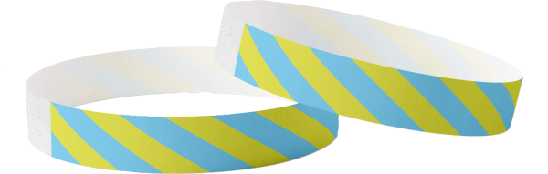 Plain Stripey Blue and Yellow