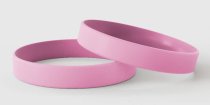 Plain Pink - Plain Silicone Wristbands