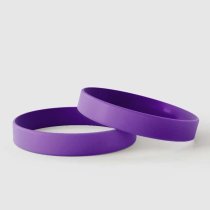 Plain Purple - Plain Silicone Wristbands