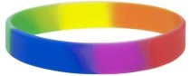 Plain Rainbow Silicone Wristbands in Europe